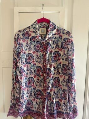 Bell by Alicia Bell Pink & Blue Floral Button-Down Shirt